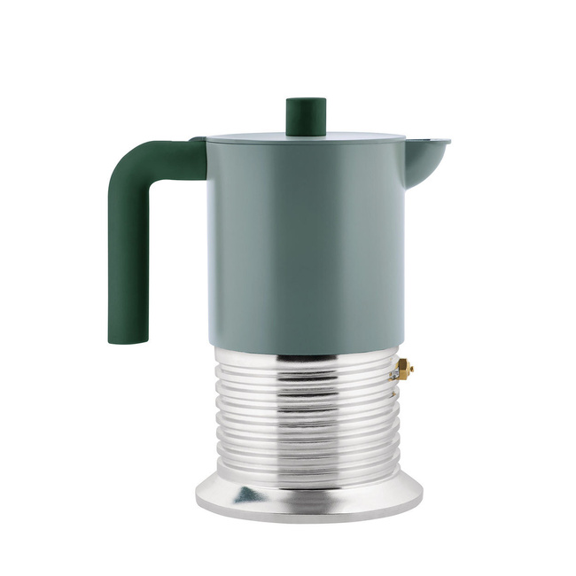 Zaparzacze do espresso na 6 filiżanek zielony Vite - Alessi