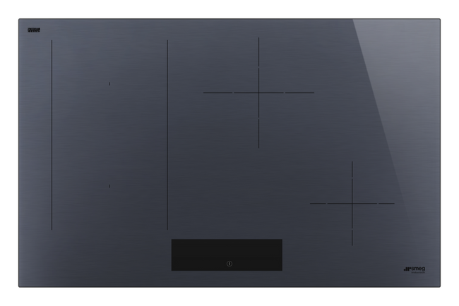 Smeg - Płyta indukcyjna, 80cm, Linea, Ng linea Sim1844dg Neptune grey.