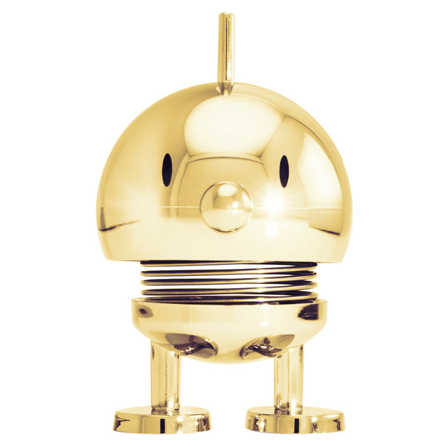 Figurka Hoptimist Bumble S gold 7,6 cm dekoracja biurowa prezent design