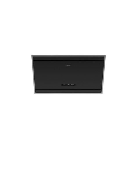 Smeg - Okap kuchenny, 90 cm, czarny CLASSICA KV394MB Czarny mat