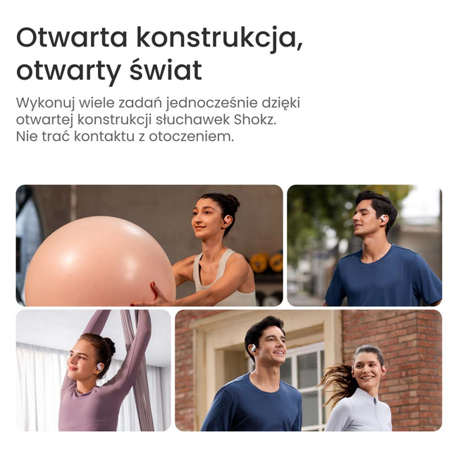 Słuchawki Shokz OpenFit Air WHITE