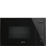 Smeg - Kuchenka Mikrof., 25 L, Linea, Czarny Linea FMI125N Czarne Szkło