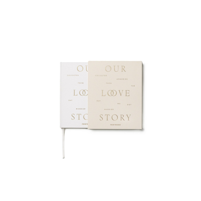 Dziennik ślubny Printworks Our Love Story, książka wspomnień dla pary