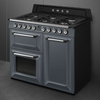 Smeg - Kuchnia Wolnost, 100cm, Victoria, Nieb. Victoria Tr103Gr Niebieskoszary.