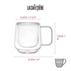 Szklanki do kawy Cortado z uszkiem Siena 100 ml - La Cafetiere