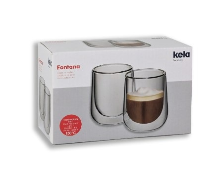 Zestaw Szklanek Do Cappuccino 2el. Fontana - Kela