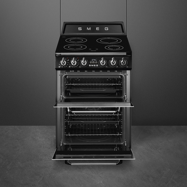 Smeg - Kuchnia wolnost., 60cm, Victoria, czarny Victoria TR62IBL2 Czarny.