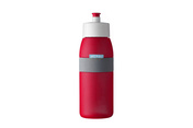Bidon sportowy Mepal Ellipse 500 ml Nordic Red, z elastyczną opaską