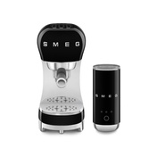 Ekspres kolbowy Smeg ECF12BLEU, czarny, 15 bar, styl lat 50.