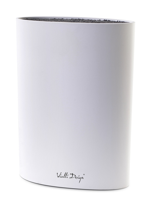 Stojak do noży owalny Bianco 30386 - Vialli Design