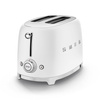 Smeg - Toster, dwie kromki, biały mat 50's style Tsf01whmeu biały (mat)