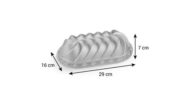 Forma keksówka Delícia 29 x 16 cm, warkocz - Tescoma