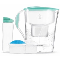 Dzbanek filtrujący LUNA 3,3l + 2 filtry Unimax + Bidon 0,7l miętowy - Dafi