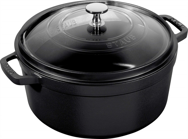 Staub Szklana Pokrywka 26 Cm, Czarny