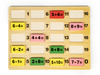 Klocki matematyczne z tablicą domino edukacyjne