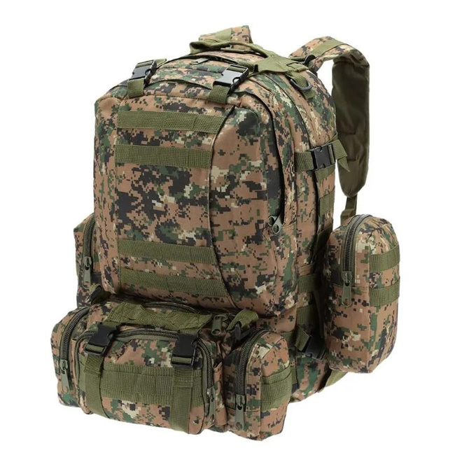 EXTRALINK Military Plecak Taktyczny 4w1 Szkolny Podróżny 50L Wojskowy Turystyczny Survival MIL-668