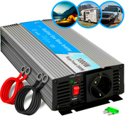 Przetwornica samochodowa Extralink OPIM-1000W, 12 V / 230 V, 1000 W, porty USB-A i USB-C