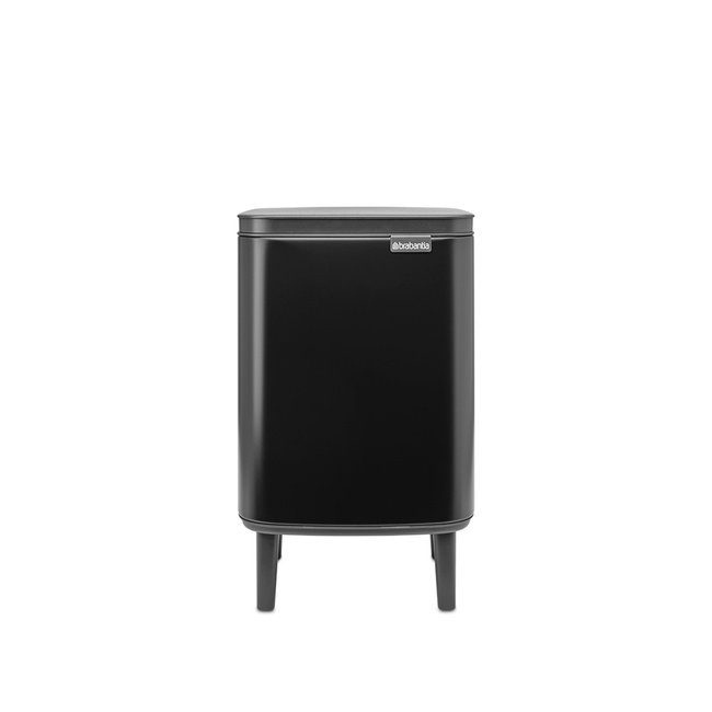 Kosz na śmieci Brabantia Bo Hi 7 l Matt Black na nóżkach