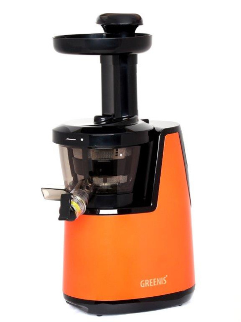 Greenis F-9010 pomarańczowa pionowa wyciskarka wolnoobrotowa do soków