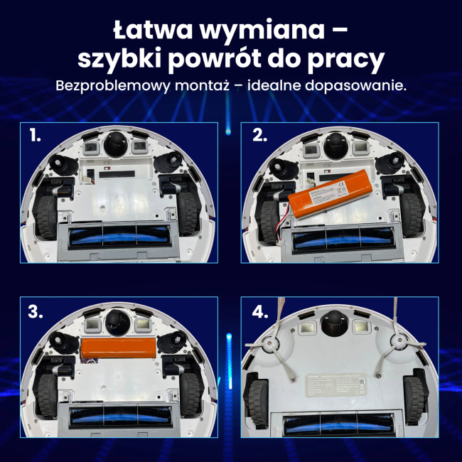 Extralink | Bateria, akumulator do odkurzacza | zamiennik dla Xiaomi Mop p/Mop Pro2 Pro 2pro Mmjsts1 14.4V 5200mAh