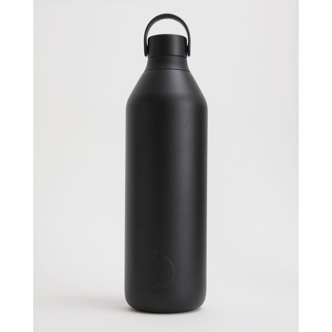 Butelka termiczna Chilly's Series 3 1000 ml, czarna, stal nierdzewna