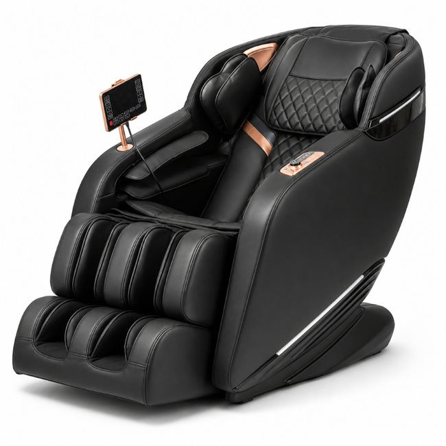 Extralink fotel masujący 3D zero gravity czarno-srebrny