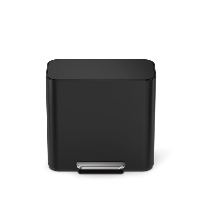 Kosz pedałowy do segregacji Simplehuman Mini Recycler CW2121, 15 l, czarny