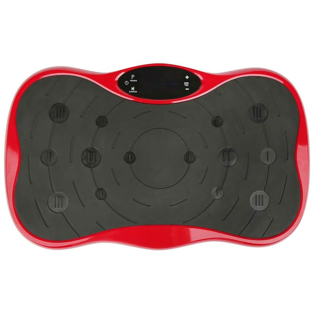 Extralink Moonwalk Spinmove Czerwony | Platofrma Wibracyjna do Ćwiczeń Fitness | 200w