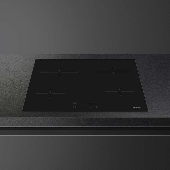 Smeg - Płyta Kuchenna Universal Se264Td1 Czarne Szkło