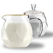 Cukierniczki i mleczniki 300 ml ze złotym rantem Geo Gold - Vialli Design