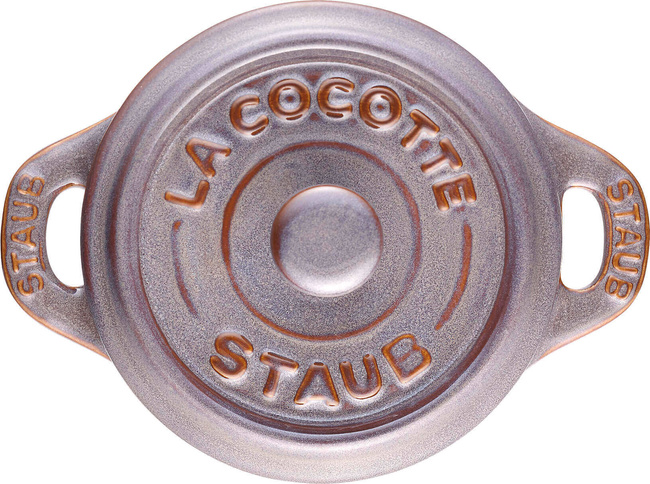 Staub Gift Giving 4X Mini Cocotte Okrągły 10 Cm, Antyczny Grafitowy