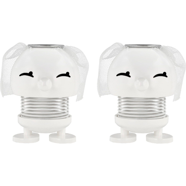 Figurki Hoptimist Bride & Bride 2 szt. białe - Tworzywo sztuczne ABS - Hoptimist