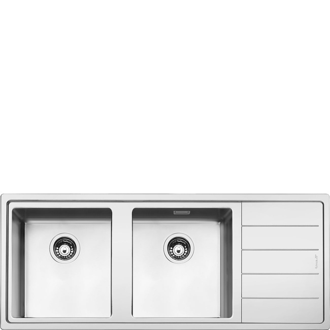 Smeg - Zlewozmywak Ze Stali Nierdzewnej Mira Lft116d Stal Nierdzewna.