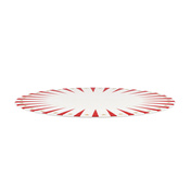 Porcelanowy talerz do serwowania panettone, zdobiony ręcznie przy pomocy kalkomani Delight - Alessi