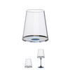 Kieliszki do czerwonego wina Trebonn SplitGlass 450 ml, niebieski zaczep, 2 czasze bez nóżki