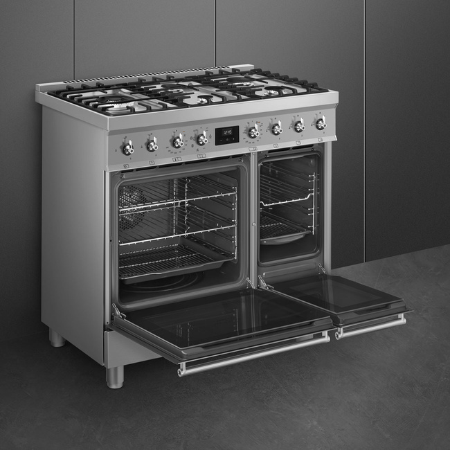 Smeg - Kuchnia wolnostojąca C92GMX2 SYMFONIA - inox