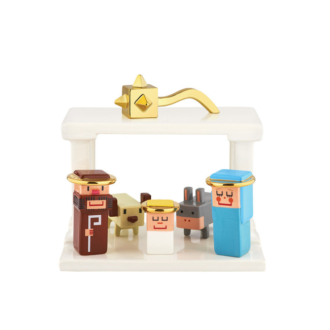 Gwiazda z porcelany, zdobiona ręcznie Christmas collection - Alessi