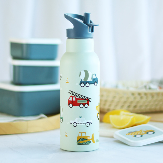 Butelka ze słomką dla dzieci termiczna Vehicles 0,5 l