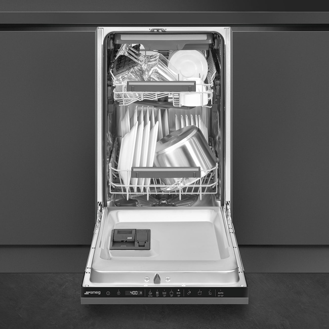 Smeg - Zmywarka do naczyń, 45 cm UNIVERSAL ST4533IN Czarny (panel sterowania)