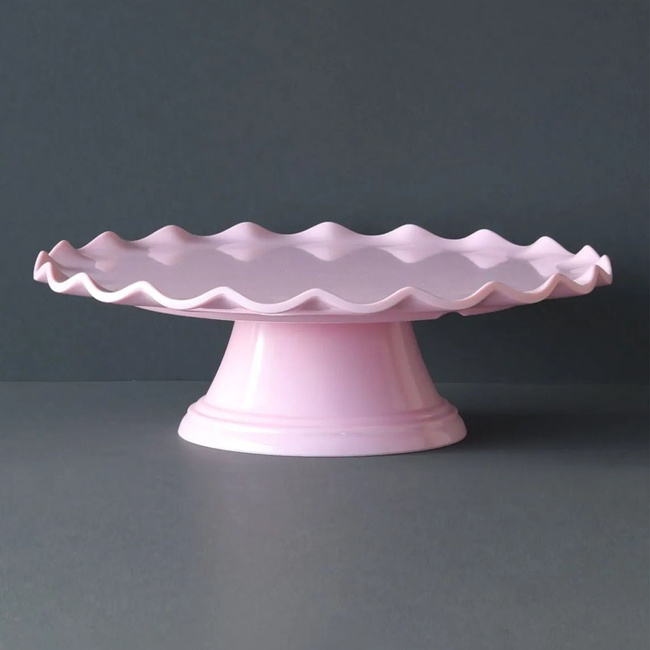 Patera z falistym brzegiem Pink 27.5 cm - A Little Lovely Company