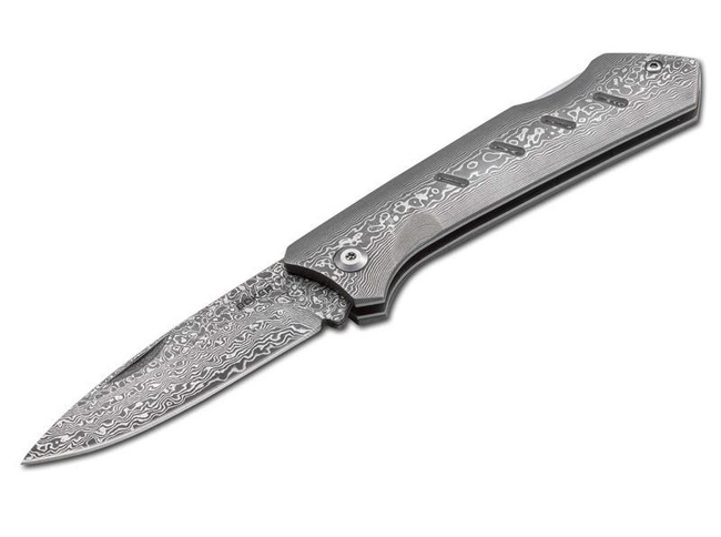 Nóż składany Boker Plus Damast Dominator 01BO511DAM, głownia damasceńska 8,4 cm