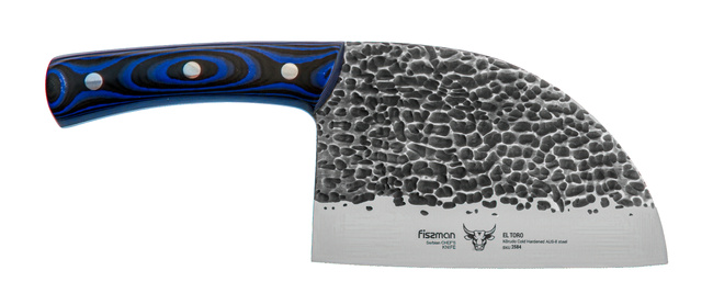 Tasak Serbski Fissman El Toro 180mm Niebieski - Profesjonalny Nóż Kuchenny