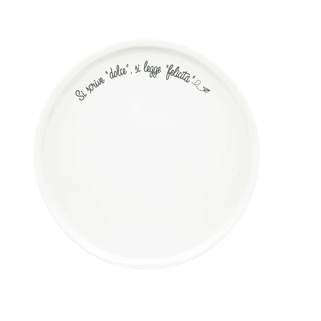 Talerz deserowy porcelana 21 cm Gli Onesti La Porcellana Bianca