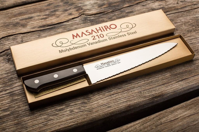 Masahiro Bwh Chef's Knife With Wave Edge 210mm
