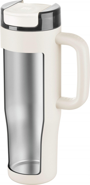 Thermo Plus Kubek termiczny ze słomką - 900 ml, kremowy - Zwilling