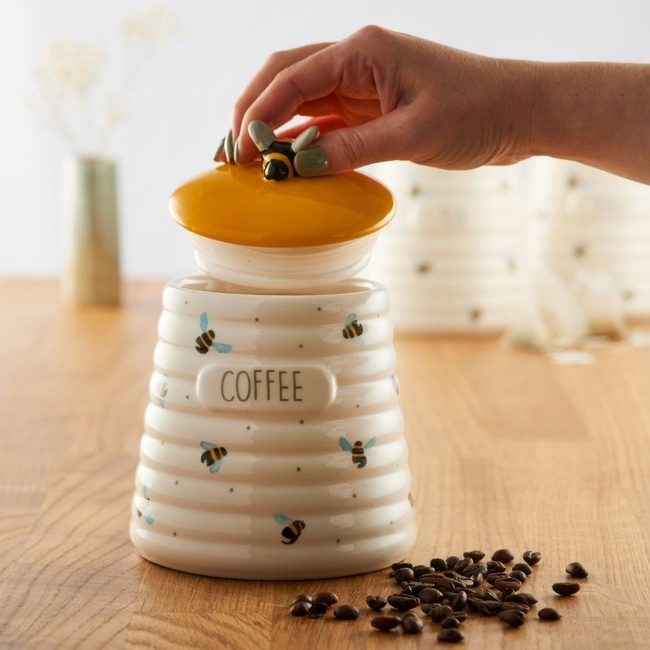 Pojemnik ceramiczny na kawę, Sweet Bee - Price & Kensington