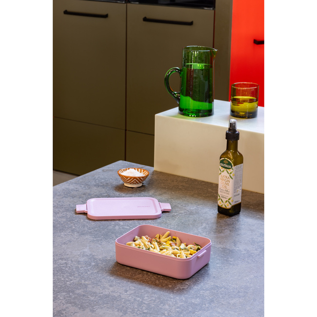 Lunchbox Brabantia Make & Take rozmiar M 1,1 l z klipsami, Lilac Pink