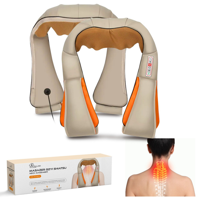 Extralink Smart Life Neck Massager | Masażer do karku | 3 prędkości, 24W, Zasilanie AC, DC