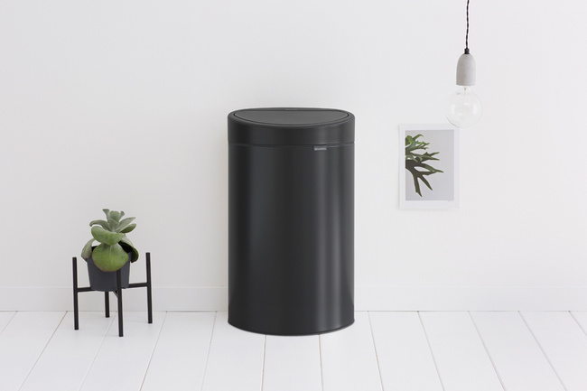 Kosz na śmieci Touch Bin New 40l mat czarny - Brabantia