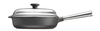 Patelnia sauté żeliwna Skeppshult Professional 25 cm ze stalową rączką i szklaną pokrywką